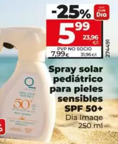 Dia Imaqe - Spray Solar Pediátrico Para Pieles Sensibles Spf 50+