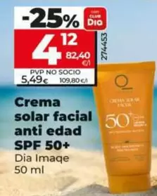 Dia Imaqe - Crema Solar Facial Anti Edad Spf 50+