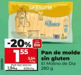 El Molino De Dia - Pan De Molde Sin Gluten