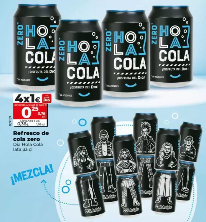 Dia Hola Cola - Refresco De Cola Zero