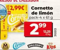 Algida - Cornetto De Limón