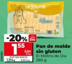 El Molino De Dia - Pan De Molde Sin Gluten 