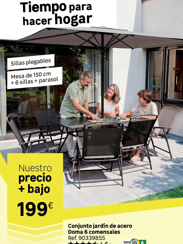 home - Conjunto Jardín De Acero
