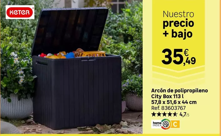 keter - Arcón De Polipropileno Clyox Box T13l
