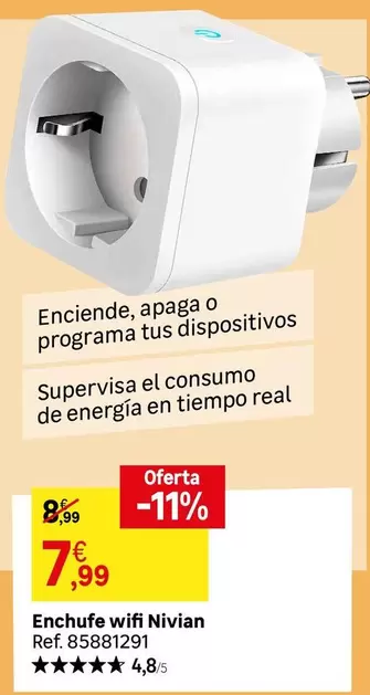 Enchufe Wifi Nivian