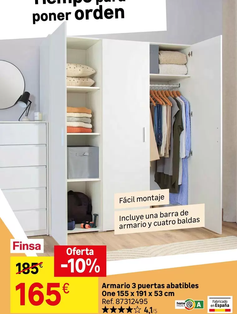 One - Armario 3 Puertas Abatibles