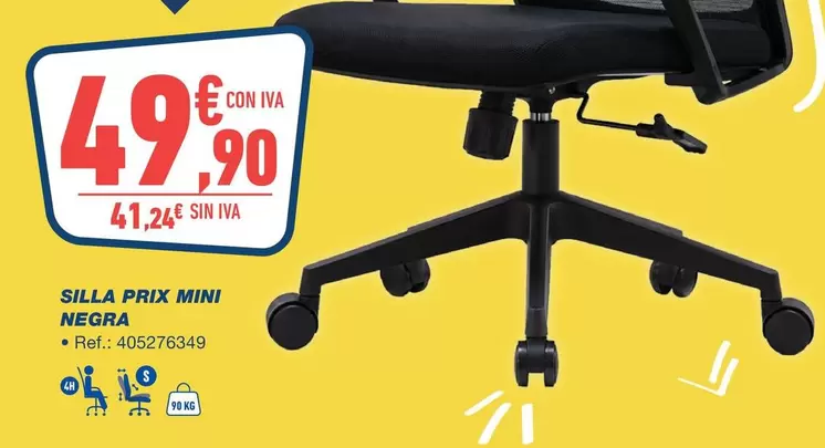 Silla Prix Mini Negra
