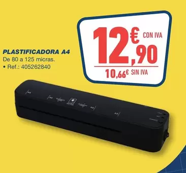 Plastificadora A4