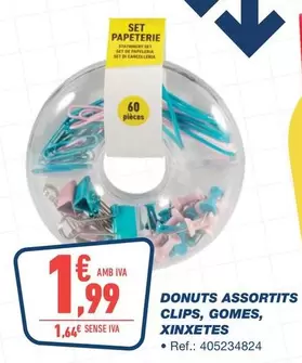 Donuts Assortits Clips, Gomes, Xinxetes
