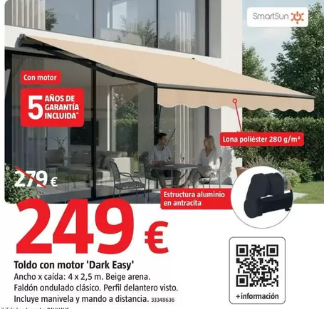 Smart Sun - Toldo Con Motor 'Dark Easy'