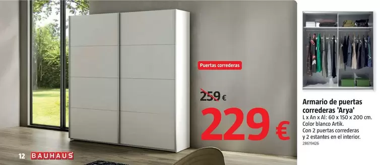 Armario De Puertas Correderas 'Arya'