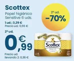 Scottex - Papel Higienico Sensitive