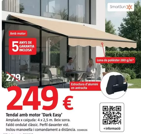 Smart Sun - Toldo Con Motor 'Dark Easy'