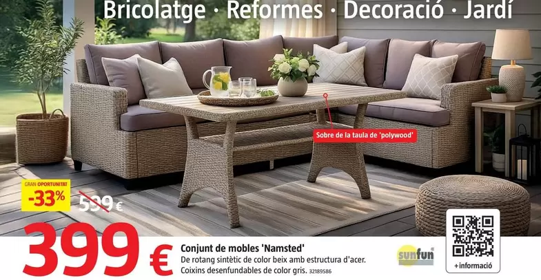 Sunfun - Conjunto De Muebles 'Namsted'