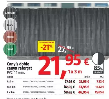 Canizo Doble Cana Reforzado