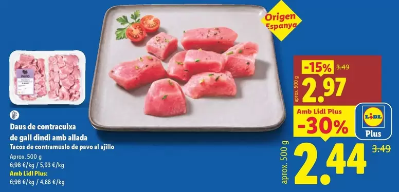 Tacos De Contramuslo De Pavo Al Ajillo