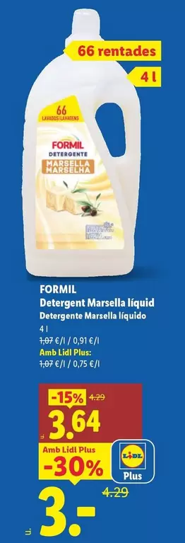 Formil - Detergente Marsella Líquido