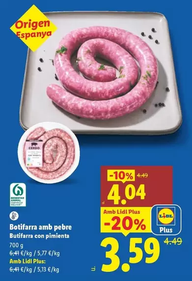 Butifarra Con Pimienta