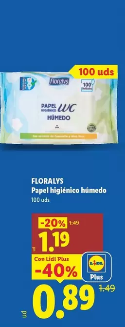 Floralys - Papa Higienico Humedo