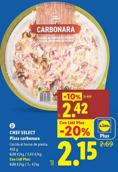 Chef Select - Pizza Carbonara
