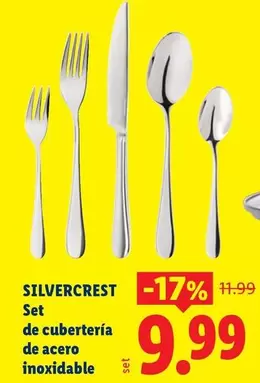 SilverCrest - Set De Cuberteria De Acero Inoxidable
