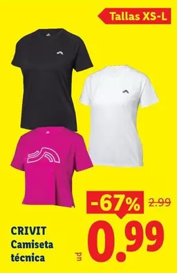 Crivit - Camiseta Tecnica