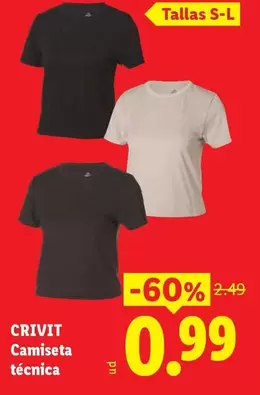 Crivit - Camiseta Tecnica