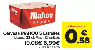 Mahou - Cervesa 5 Estrelles