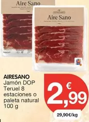 Aire Sano - Jamon Dop Teruel 8 Estaciones O Paleta Natural