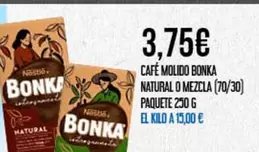 Bonka - Cafe Molido Natural O Mezcla