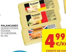 Palancares - Queso Edam, Gouda O Cheddar