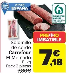 Carrefour El Mercado - Solomillo De Cerdo