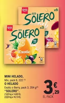 Solero - Mini Helado, O Helado
