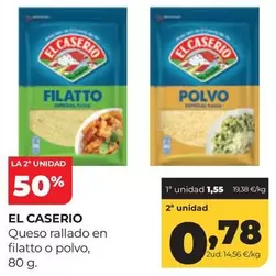 El Caserío - Queso Rallado En Filatto O Polvo