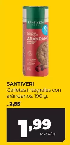 Santiveri - Galletas Integrales Con Arandanos