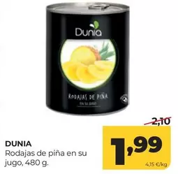 Rodajas De Pina En Su Jugo