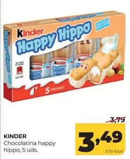 Kinder - Chocolatina Happy Hippo