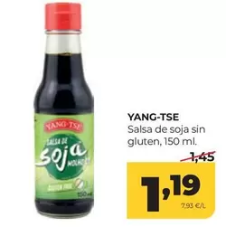 Yang-Tse - Salsa De Soja Sin Gluten