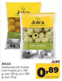 Jolca - Aceitunas Con Hueso O Sin Hueso