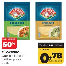 El Caserío - Queso Rallado En Filatto O Polvo