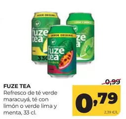 Fuze Tea - Refresco De Té Verde Maracuya, Té Con Limón O Verde Lima Y Menta