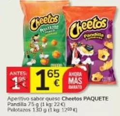 Cheetos - Aperitivo Sabor Queso Paquete