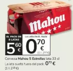 Mahou - Cerveza 5 Estrellas