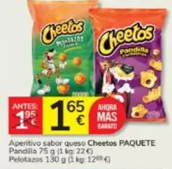 Cheetos - Aperitivo Sabor Queso Paquete