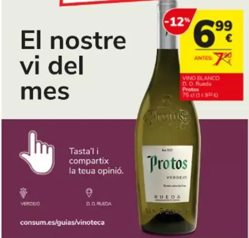 Protos - Vino Blanco D.o. Rueda