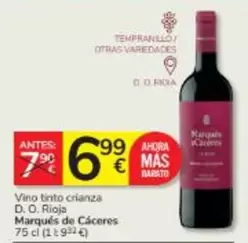 Marqués de Cáceres - Vino Tinto Crianza D.o. Rioja