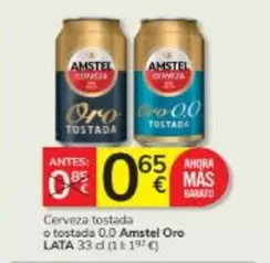 Amstel - Cerveza Tostada O Tostada 0.0 Oro