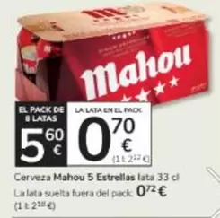 Mahou - Cerveza 5 Estrellas