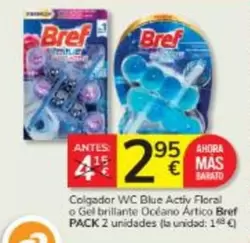 Bref - Colgador WC Blue Activ Floral O Gel Brillante Oceano Artico