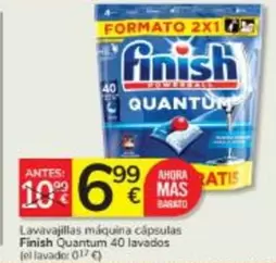 Finish - Lavavajillas Máquina Capsulas Quantum 40 Lavados